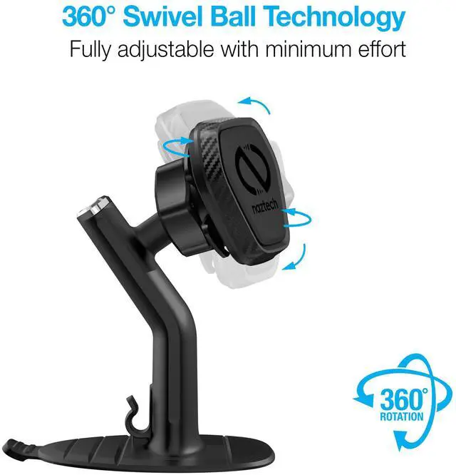 Alt view image 4 of 8 - Naztech MagBuddy Elite Car Dash Cell Phone Holder Mount [Hands Free - Eye Level - Easily Install] Universal Compatibility for iPhone 15/14/13/Pro Max/Pro, Galaxy S23/S22, Most Devices & More [15523]
