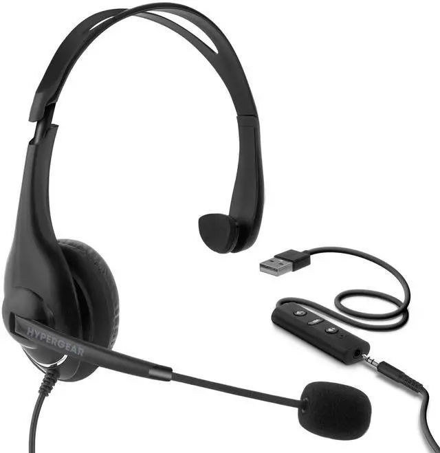 Main image of HyperGear V100 Office Professional Wired Headset w 6 Ft Cord