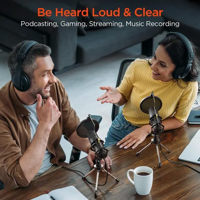 Alt view image 5 of 7 - HyperGear Sound Advantage Pro-Audio Hi-Def Condenser Microphone