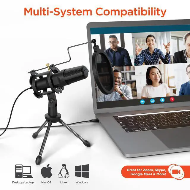 Alt view image 6 of 7 - HyperGear Sound Advantage Pro-Audio Hi-Def Condenser Microphone