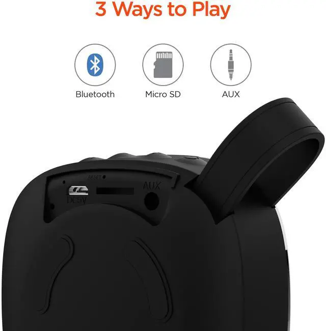 Alt view image 5 of 7 - HyperGear Fabrix Mini Wireless Speaker for Easy Pairing with Built-In Mic