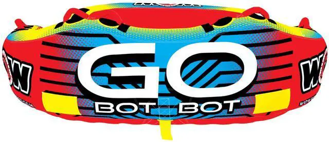 Alt view image 4 of 5 - WOW Watersports Go Bot 3 Person Towable Water Tube For Pool and Lake