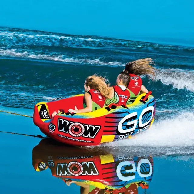 Alt view image 2 of 5 - WOW Watersports Go Bot 3 Person Towable Water Tube For Pool and Lake
