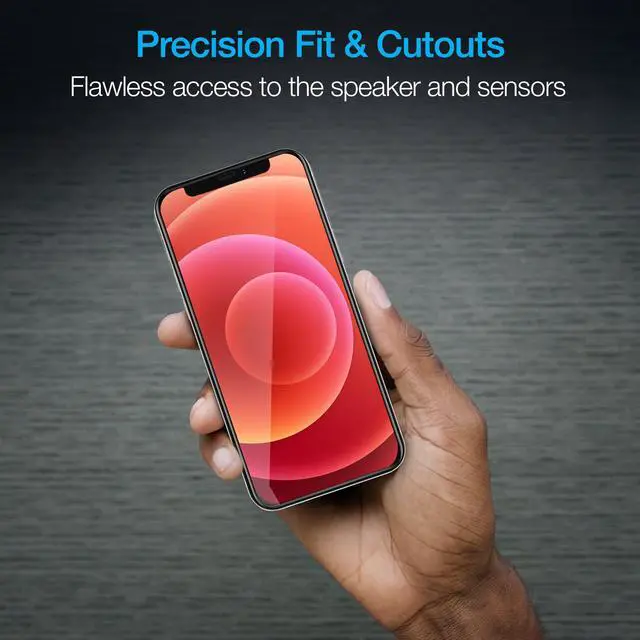 Alt view image 6 of 7 - Naztech IntelliShield Tempered Glass Screen Protector with 3D Edge