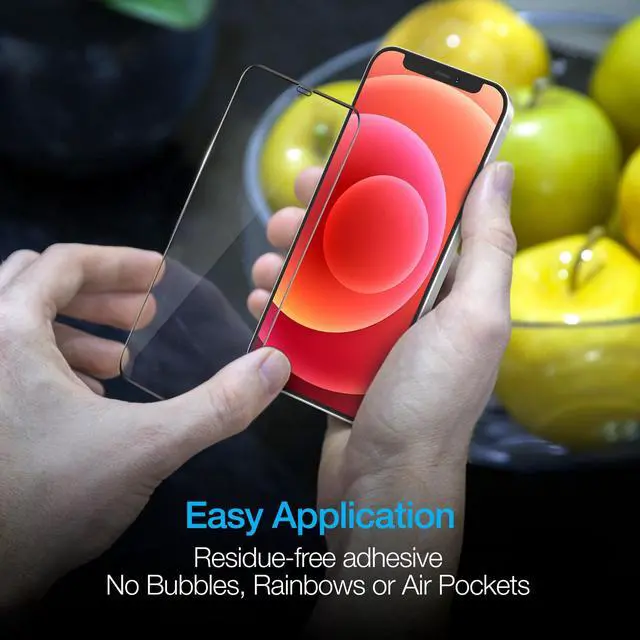 Alt view image 7 of 7 - Naztech IntelliShield Tempered Glass Screen Protector with 3D Edge
