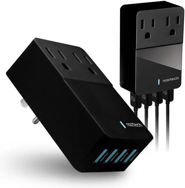 Main image of Naztech Fast Multi-Device Charger- 2 Outlets + 4 USB Port