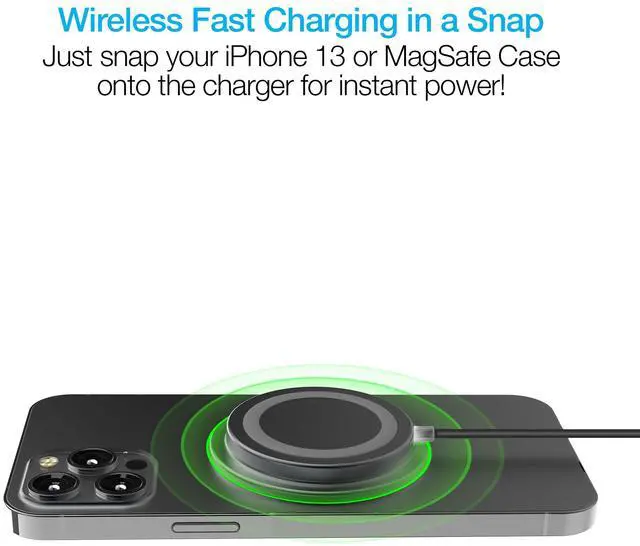 Alt view image 2 of 7 - Naztech Alloy Magnetic 15W Wireless Fast Charger