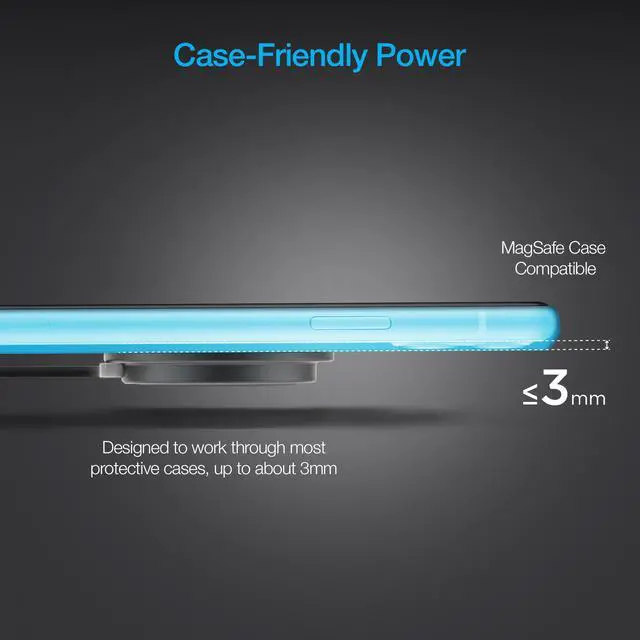 Alt view image 7 of 7 - Naztech Alloy Magnetic 15W Wireless Fast Charger