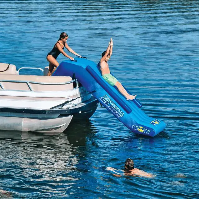 Alt view image 8 of 9 - WOW Watersports 21-2070 Pontoon Waterfall Slide