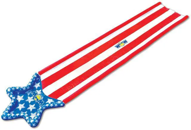 Alt view image 2 of 7 - WOW Watersports Americana Stars & Stripes Giant 40ft Backyard Super Slide