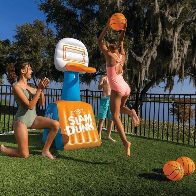Alt view image 3 of 7 - WOW Watersports Slam Dunk Hoop and Basketballs