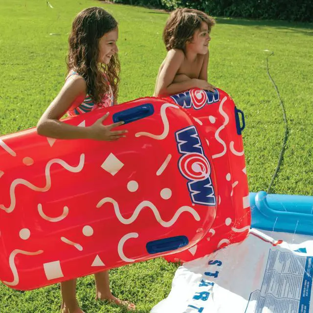 Alt view image 6 of 7 - WOW Watersports 25 Ft Mega Backyard Slide with Splash Pool