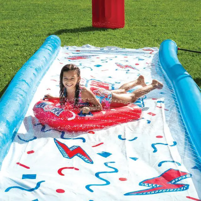 Alt view image 4 of 7 - WOW Watersports 25 Ft Mega Backyard Slide with Splash Pool