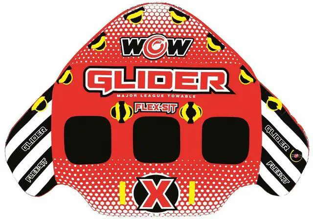 Alt view image 2 of 7 - WOW Watersports Glider 3 Person 3P Towable with Flex Seating