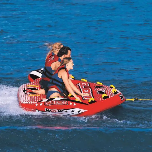 Alt view image 3 of 7 - WOW Watersports Glider 3 Person 3P Towable with Flex Seating