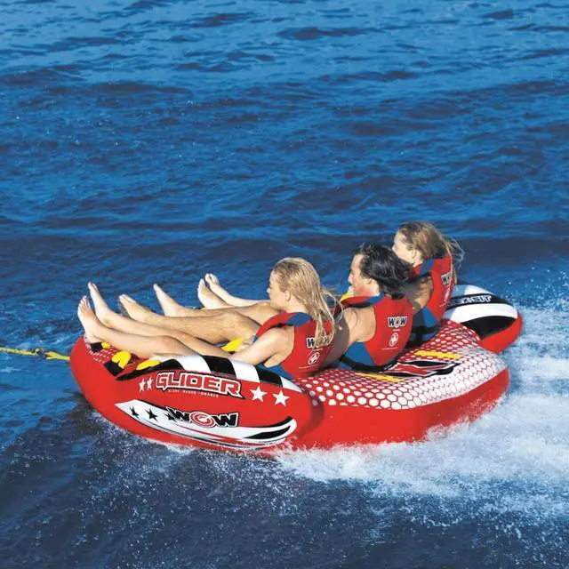 Alt view image 5 of 7 - WOW Watersports Glider 3 Person 3P Towable with Flex Seating