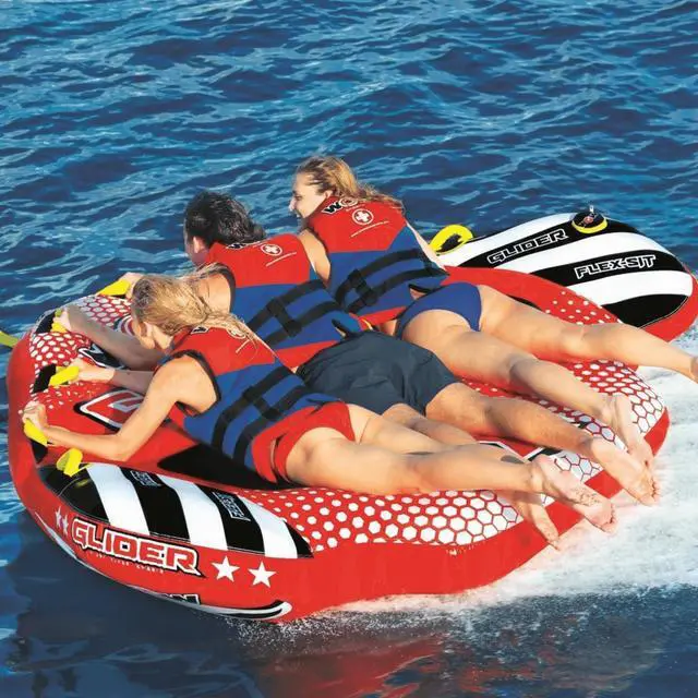 Alt view image 4 of 7 - WOW Watersports Glider 3 Person 3P Towable with Flex Seating