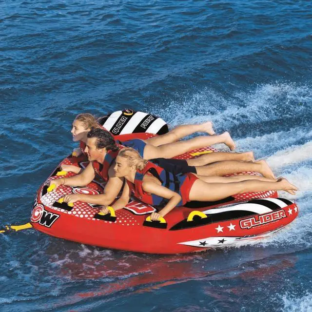 Alt view image 6 of 7 - WOW Watersports Glider 3 Person 3P Towable with Flex Seating