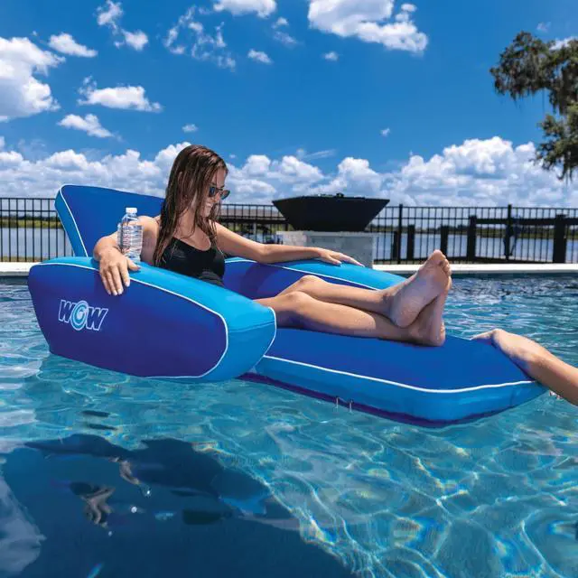 Alt view image 5 of 7 - WOW Watersports Modern Lounger Pool Float with Cupholder