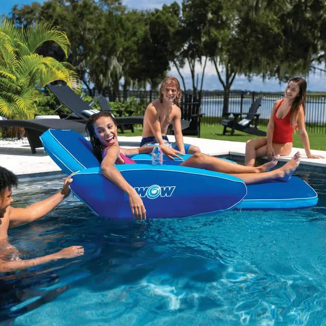 Alt view image 4 of 7 - WOW Watersports Modern Lounger Pool Float with Cupholder