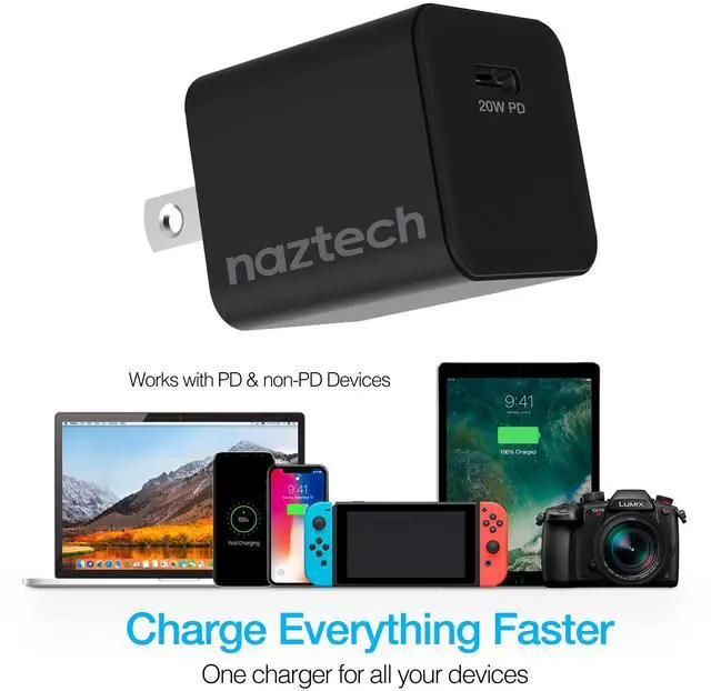 Alt view image 6 of 7 - Naztech 20W PD Mini Fast Wall Charger