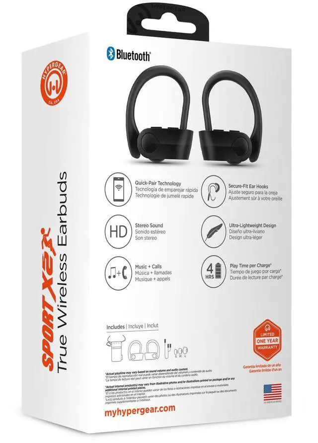 Alt view image 7 of 7 - HyperGear Sport X2 True Wireless Earbuds