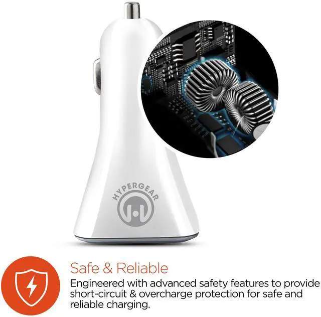 Alt view image 6 of 7 - HyperGear Quad USB 6.8A Car Charger