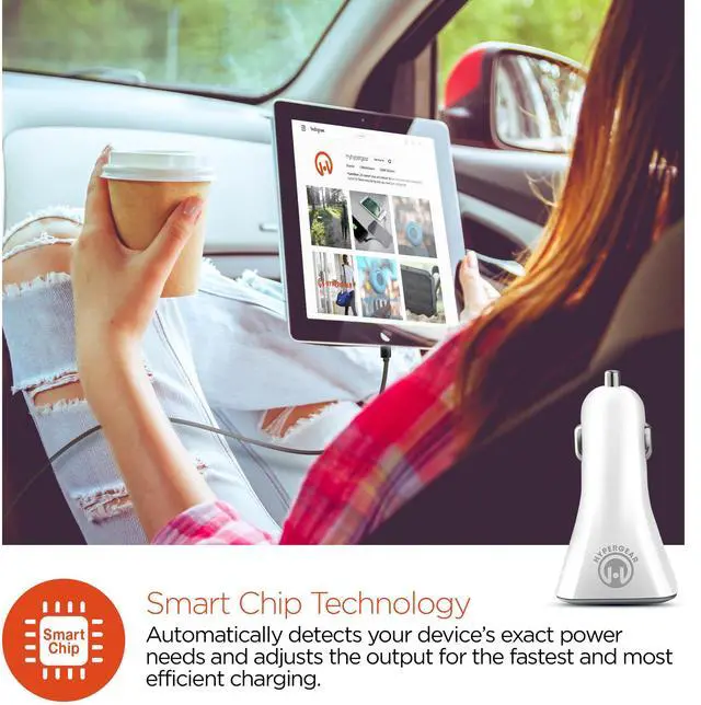 Alt view image 5 of 7 - HyperGear Quad USB 6.8A Car Charger