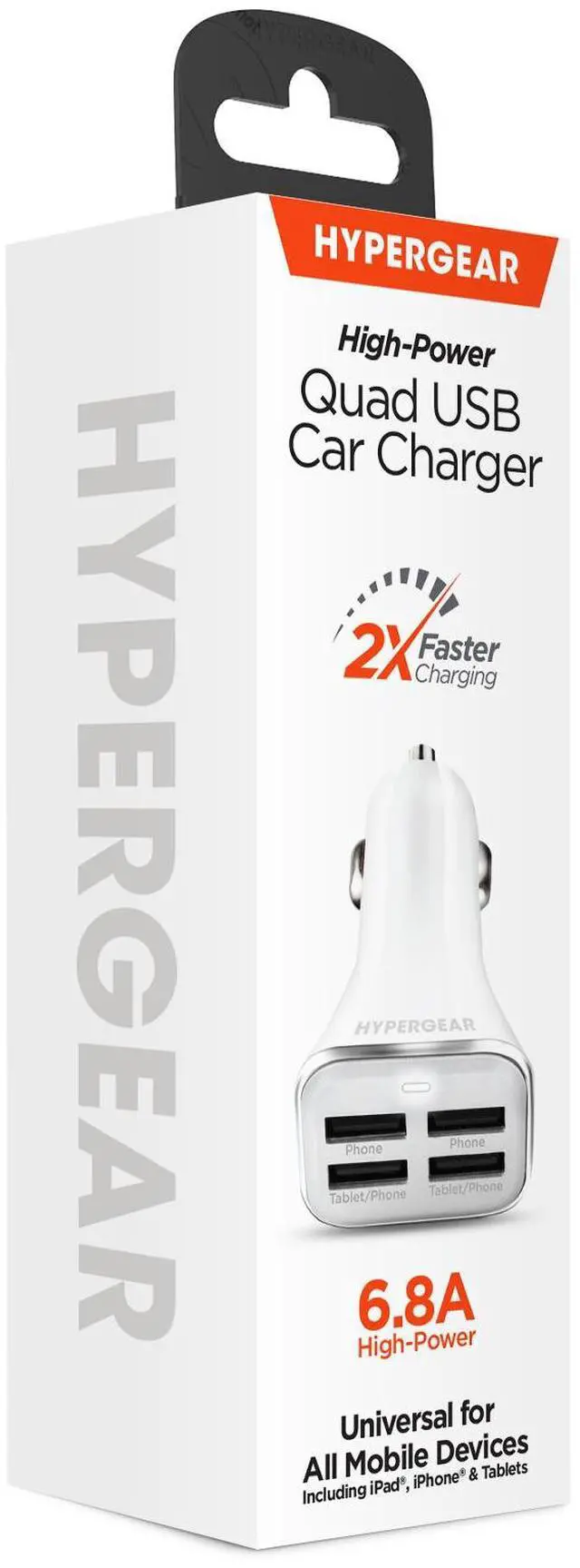Alt view image 7 of 7 - HyperGear Quad USB 6.8A Car Charger