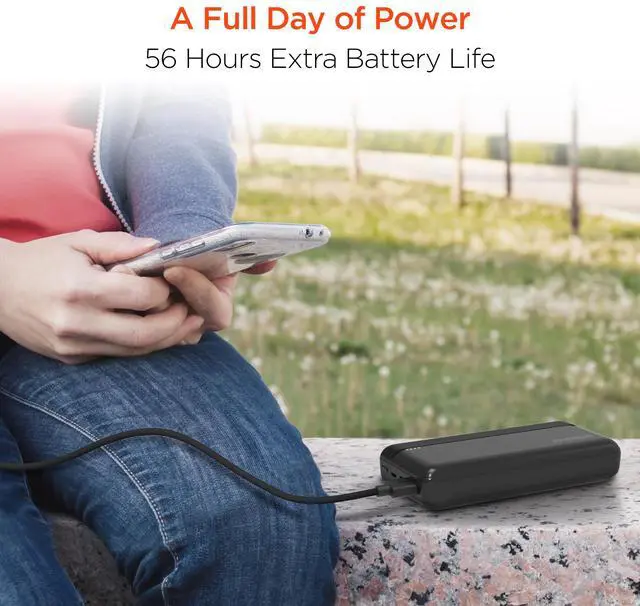 Alt view image 2 of 7 - HyperGear 20000mAh 20W PD + USB Power Bank