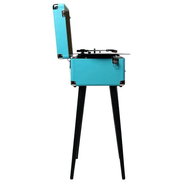 Alt view image 5 of 7 - Victor Andover 5-in-1 Music Center Turquoise - Refurbished