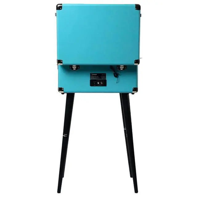 Alt view image 7 of 7 - Victor Andover 5-in-1 Music Center Turquoise - Refurbished