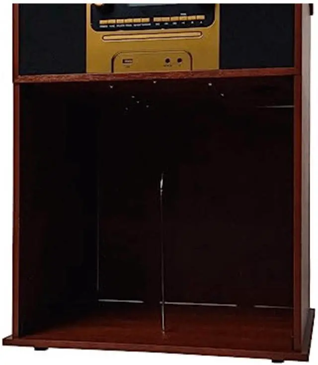 Alt view image 4 of 7 - Victor Boyleston 7-in-1 3-Speed Turntable Music Center Mahogany - Refurbished