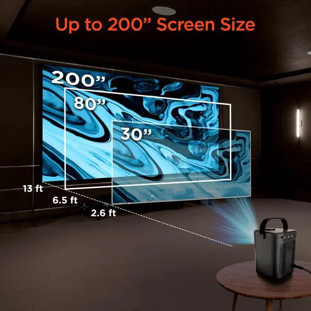 Alt view image 6 of 7 - HyperGear CineMini Portable Mini Projector