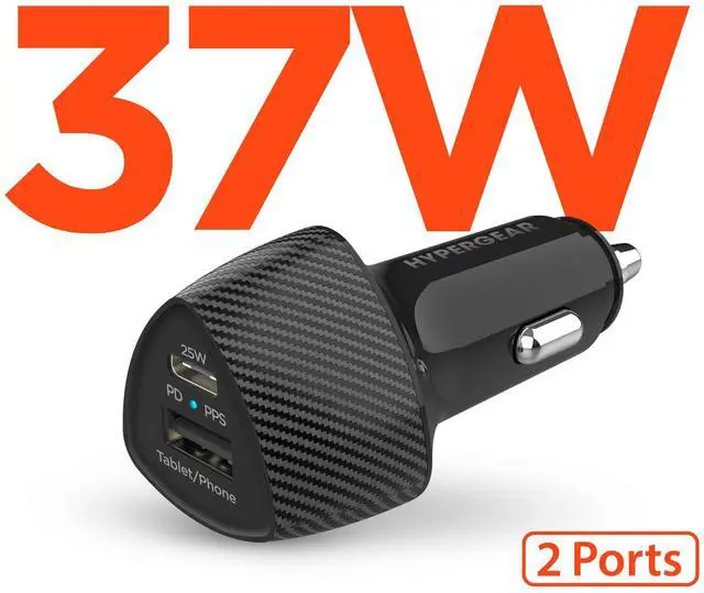 Main image of HyperGear SpeedBoost 25W USB-C PD + 12W USB Fast Car Charger with PPS