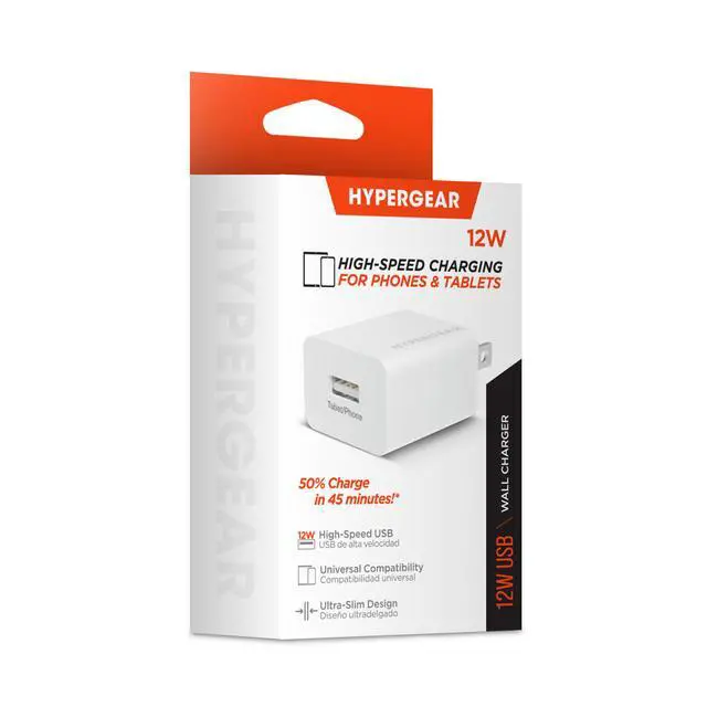 Alt view image 3 of 3 - HyperGear 12W USB Wall Charger