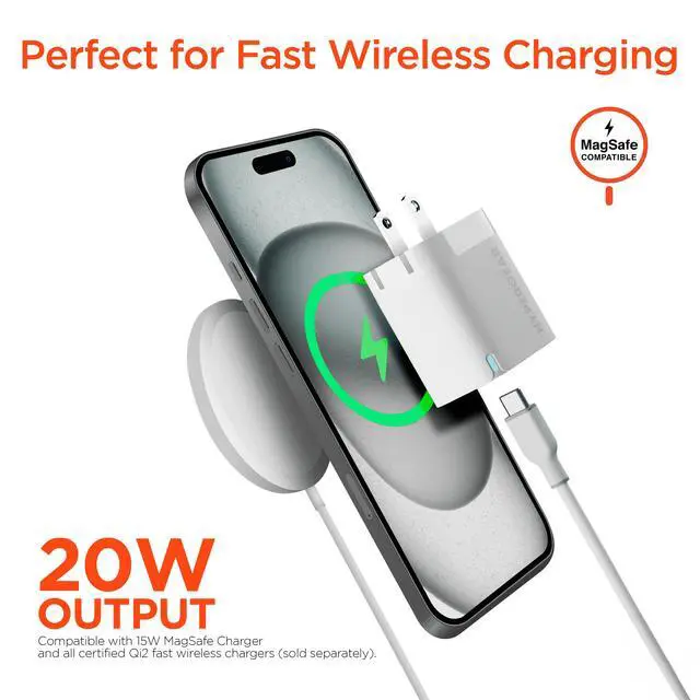 Alt view image 6 of 7 - HyperGear 20W USB-C PD Wall Charger