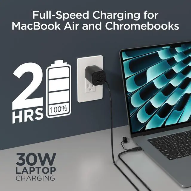 Alt view image 2 of 7 - HyperGear TECHcessories 30W USB-C PD Charging Kit with Travel Pouch Carbon Grey