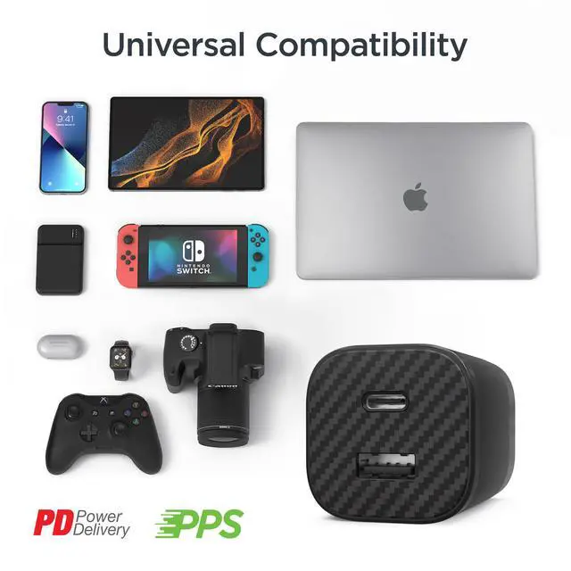 Alt view image 7 of 7 - HyperGear TECHcessories 30W USB-C PD Charging Kit with Travel Pouch Carbon Grey