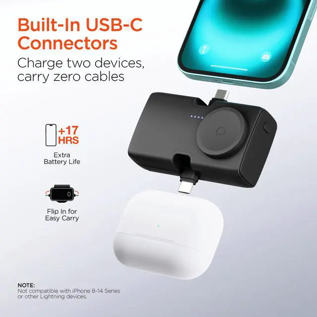 Alt view image 5 of 7 - HyperGear Power Pack Nano 5000mAh Power Bank