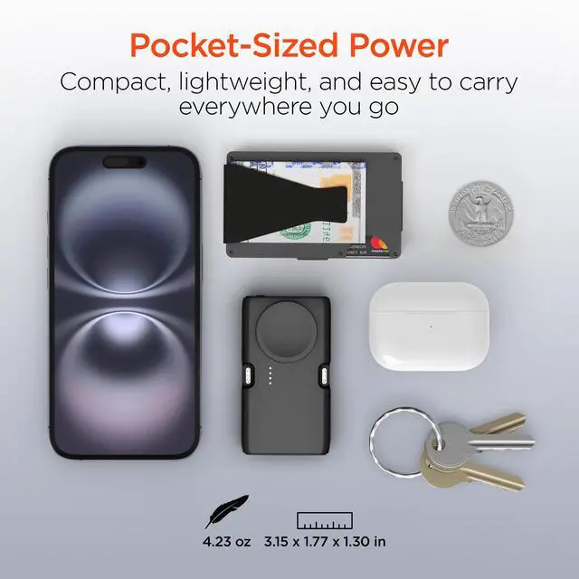 Alt view image 2 of 7 - HyperGear Power Pack Nano 5000mAh Power Bank