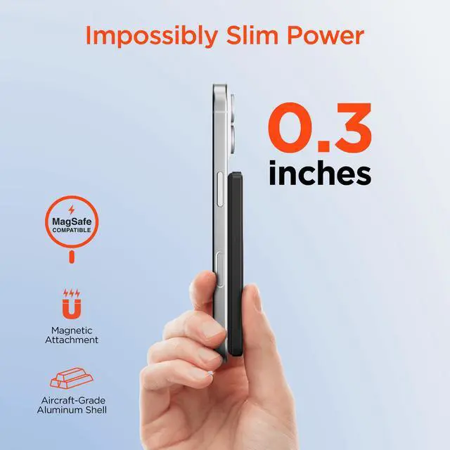 Alt view image 6 of 7 - HyperGear PowerPack MAG Slim Power Bank