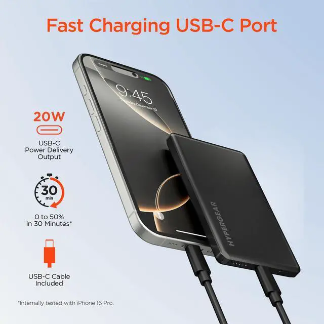 Alt view image 5 of 7 - HyperGear PowerPack MAG Slim Power Bank