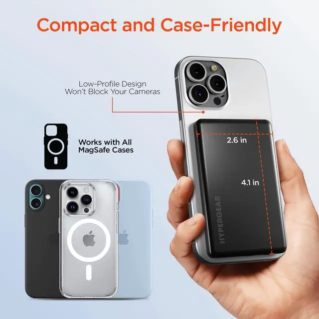 Alt view image 3 of 7 - HyperGear PowerPack MAG Slim Power Bank