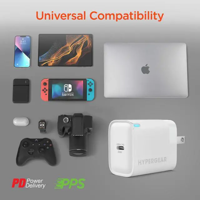 Alt view image 7 of 7 - HyperGear 30W USB-C PD Fast Wall Charger with PPS