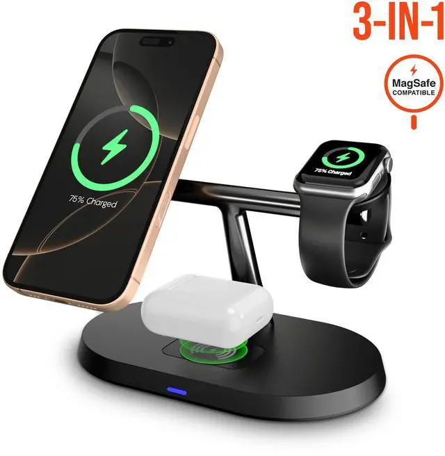Main image of HyperGear MaxCharge Pro 3-in-1 Magsafe Charging Stand