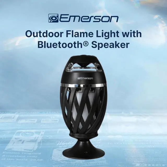 Alt view image 2 of 7 - Emerson Outdoor Flame Light Bluetooth Speaker