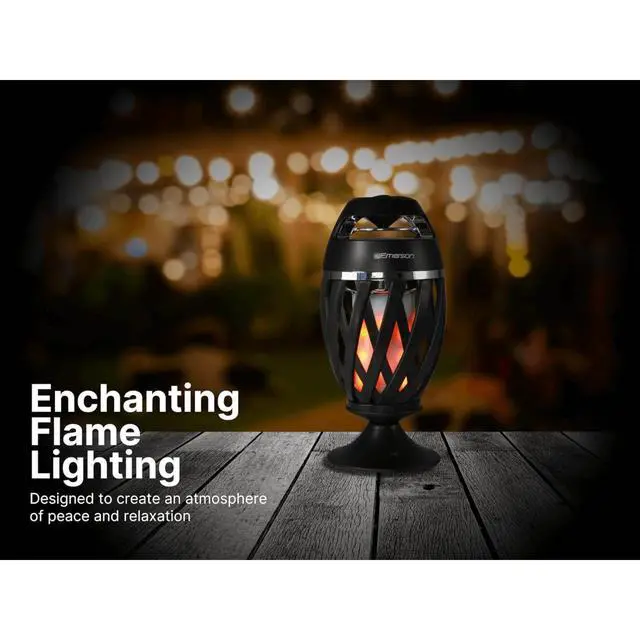 Alt view image 6 of 7 - Emerson Outdoor Flame Light Bluetooth Speaker