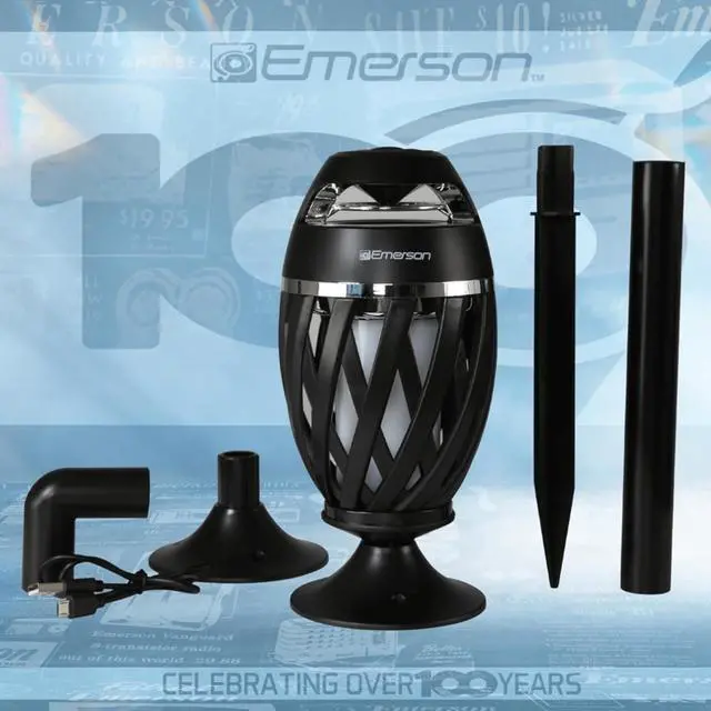 Alt view image 3 of 7 - Emerson Outdoor Flame Light Bluetooth Speaker
