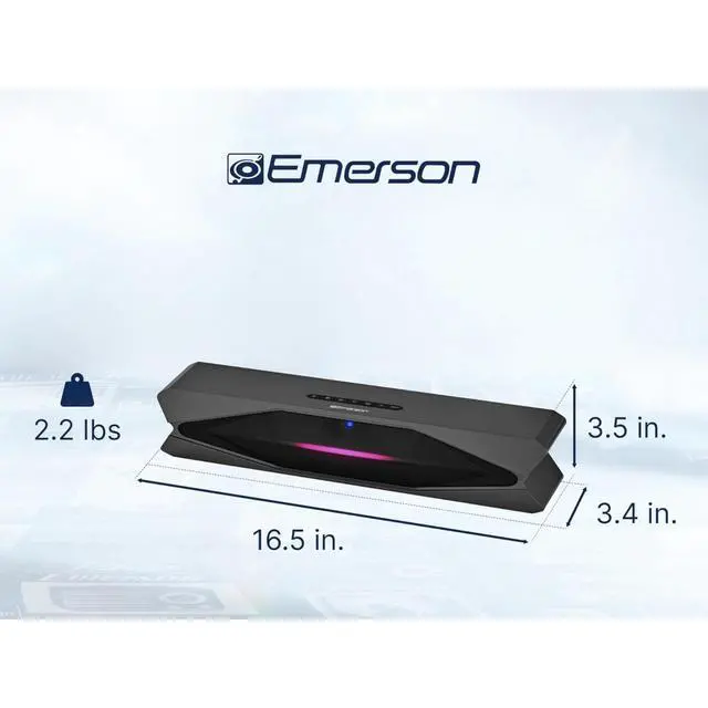 Alt view image 3 of 7 - Emerson Mini Bluetooth Soundbar